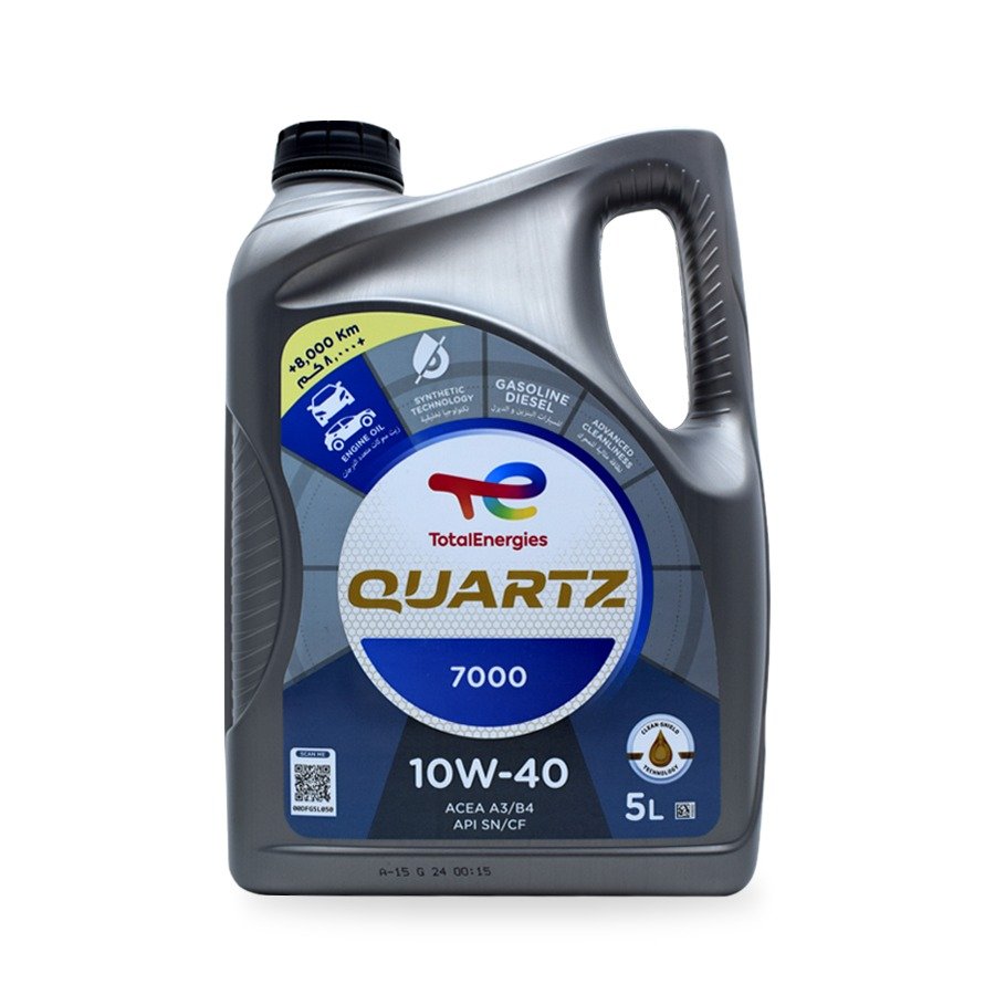 زيت محرك بنزين 5لتر Quartz(10w-40) - توتال